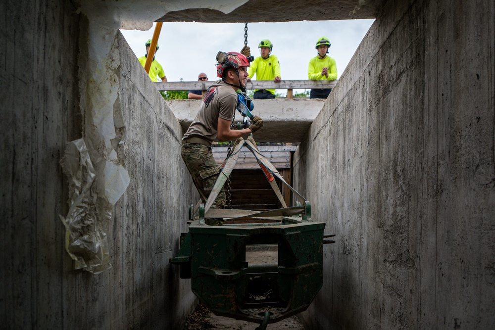 911th Technical Rescue Engineer Company Competes in Rescue Challenge 2024