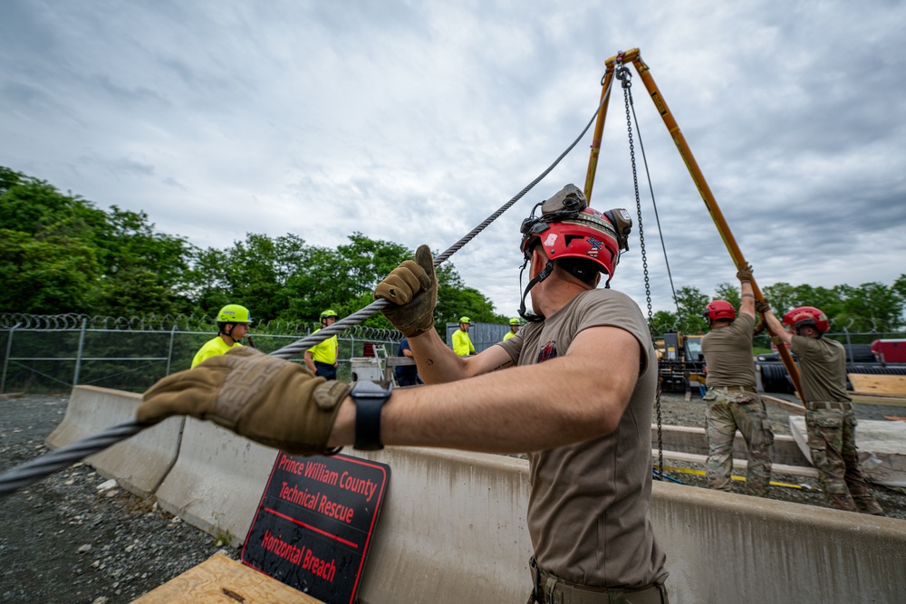 911th Technical Rescue Engineer Company Competes in Rescue Challenge 2024