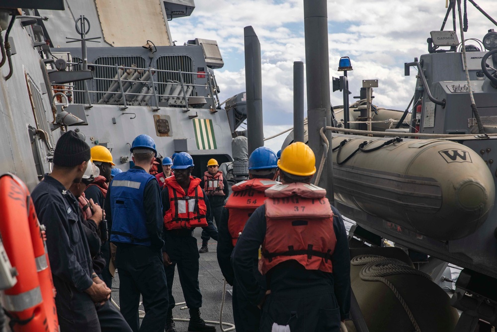 USS Higgins Conducts Training Drills