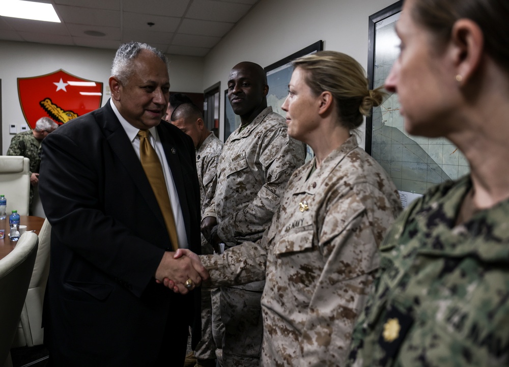 Secretary of the Navy visits Task Force 51/5