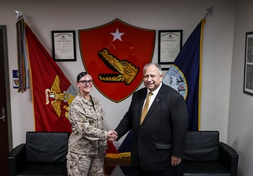 Secretary of the Navy visits Task Force 51/5