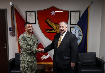 Secretary of the Navy visits Task Force 51/5