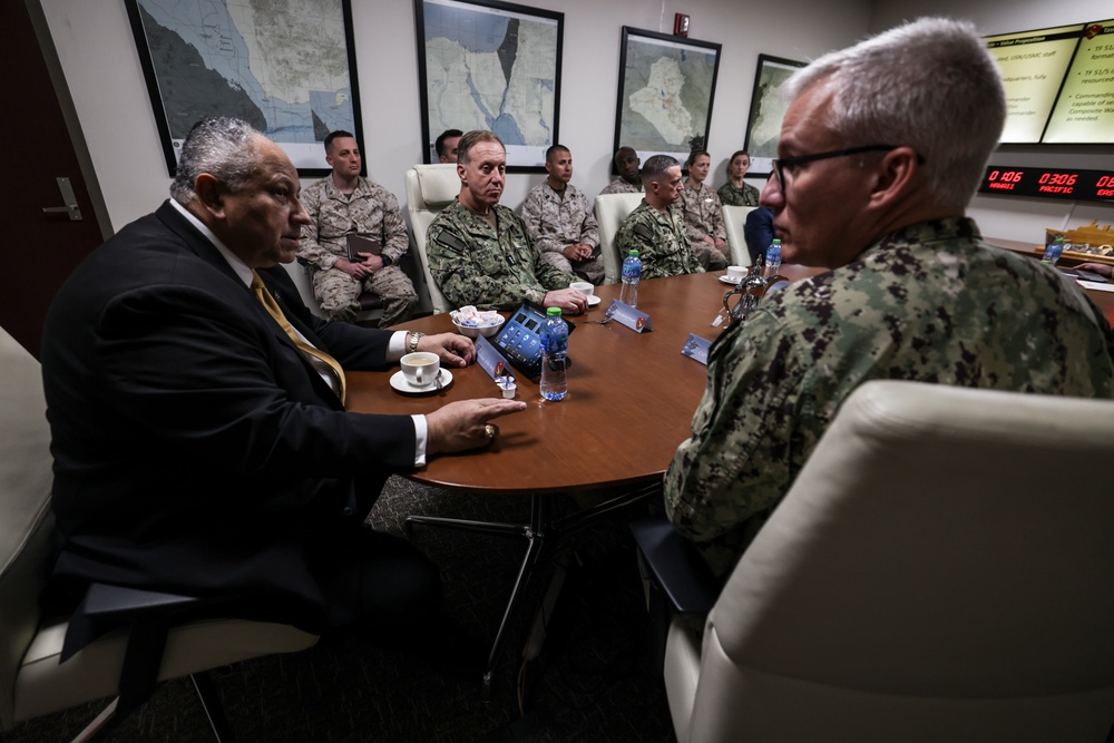 Secretary of the Navy visits Task Force 51/5