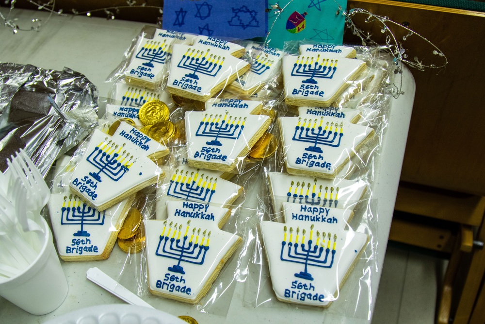 56th SBCT celebrates Hanukkah with cookies and latkes
