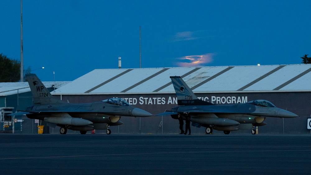 PACAF F-16 Demo Team participates in Warbirds over Wanaka 2024