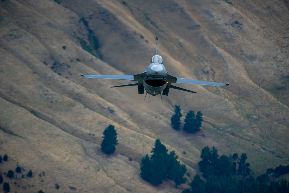 PACAF F-16 Demo Team participates in Warbirds over Wanaka 2024