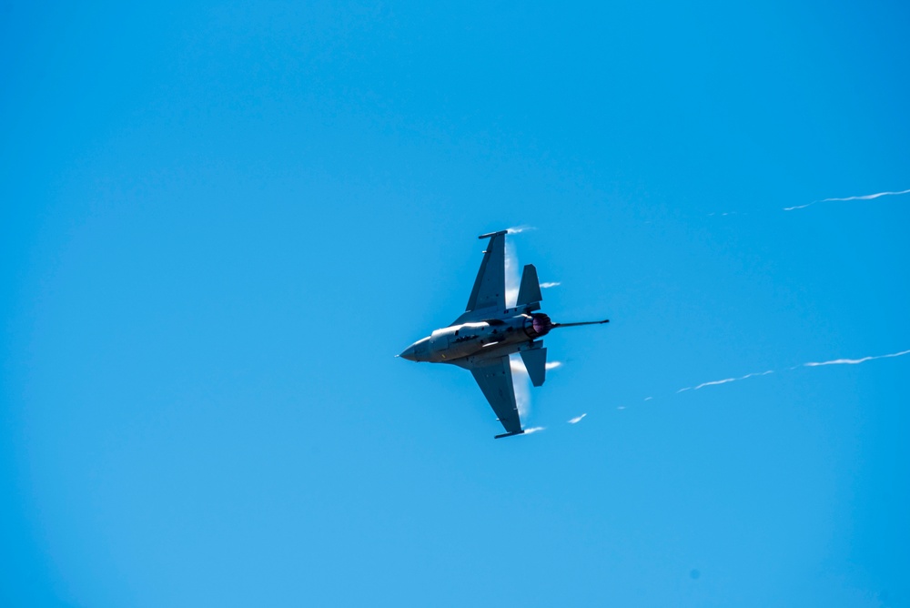 PACAF F-16 Demo Team participates in Warbirds over Wanaka 2024