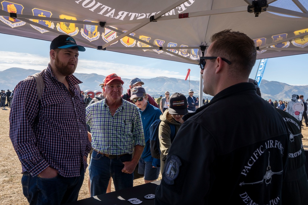 PACAF F-16 Demo Team participates in Warbirds over Wanaka 2024