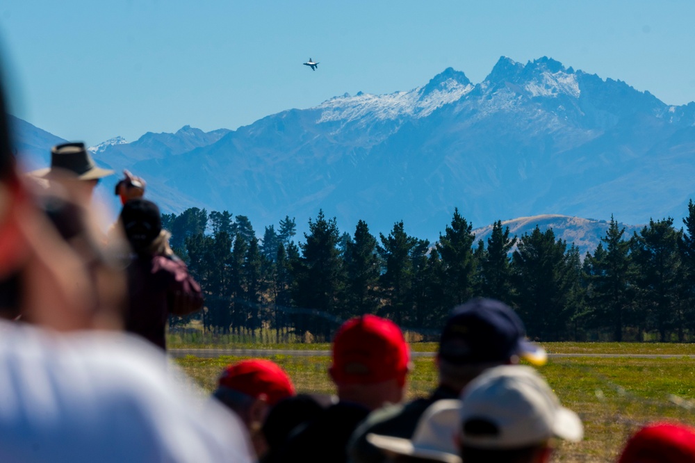 PACAF F-16 Demo Team participates in Warbirds over Wanaka 2024