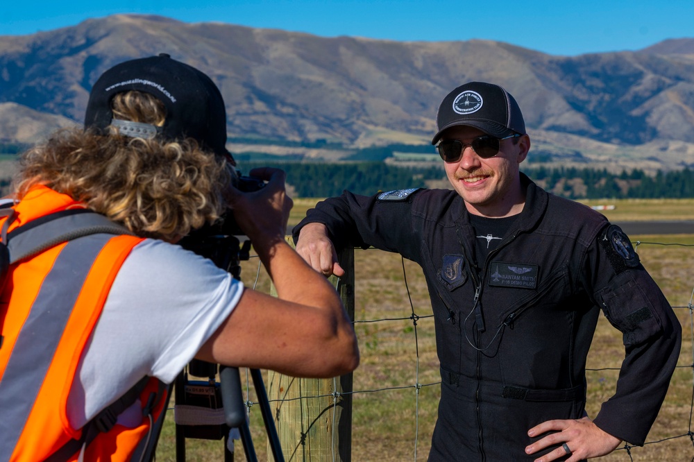 PACAF F-16 Demo Team participates in Warbirds over Wanaka 2024