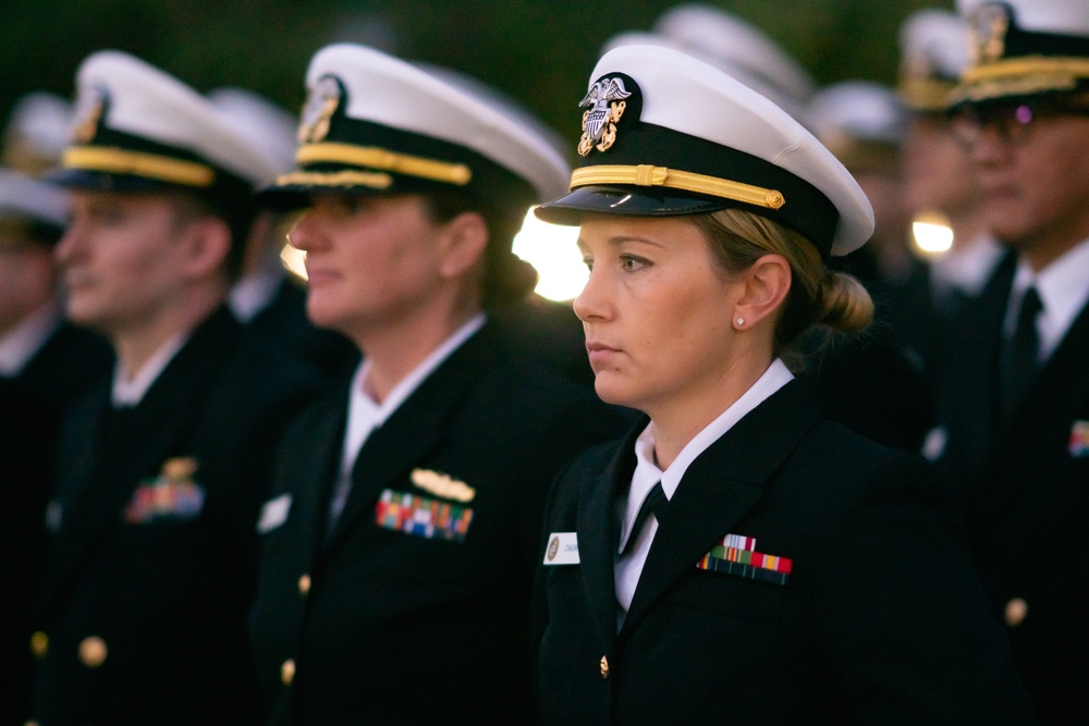 On  23OCT2024, US NMRTC Sigonella conducted its Command's annual Dress Blue Inspection.