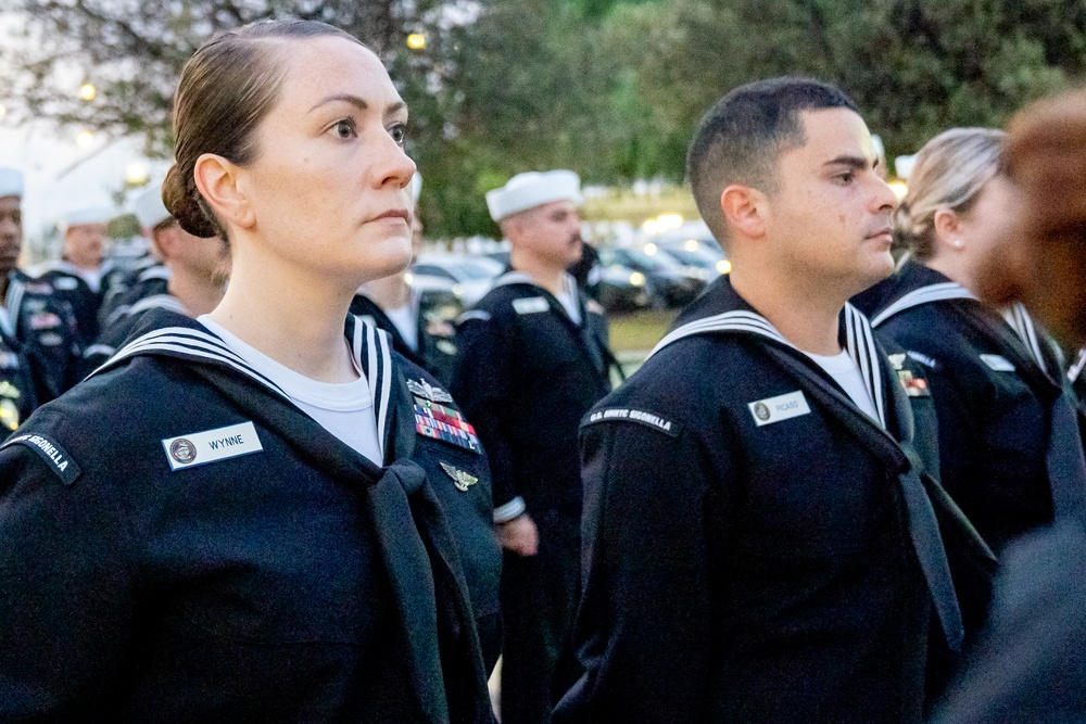 On  23OCT2024, US NMRTC Sigonella conducted its Command's annual Dress Blue Inspection.
