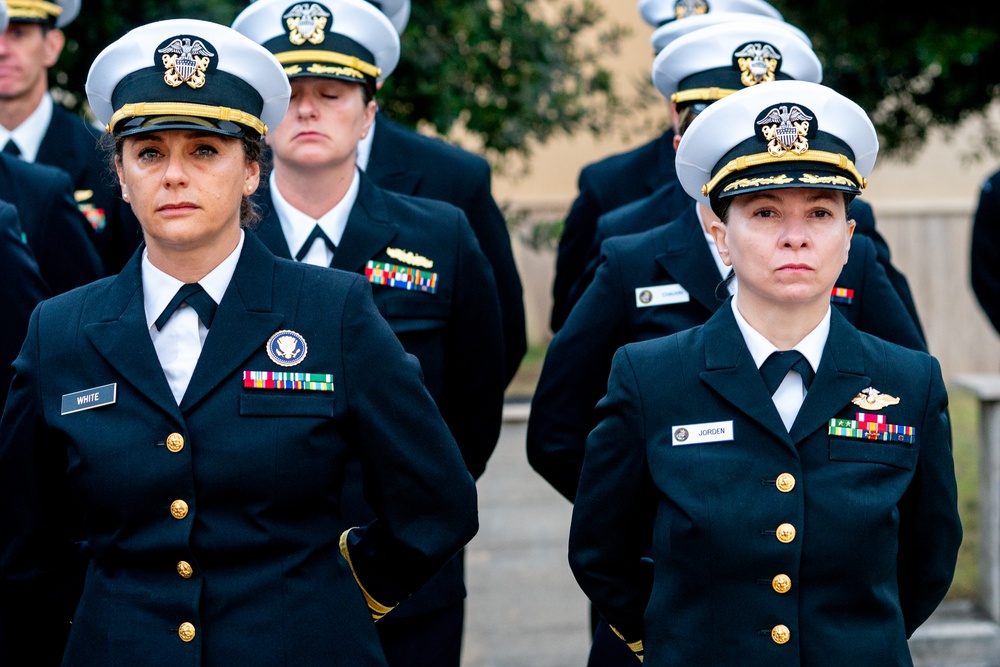 On  23OCT2024, US NMRTC Sigonella conducted its Command's annual Dress Blue Inspection.
