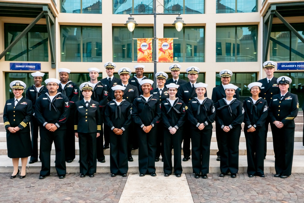 On  23OCT2024, US NMRTC Sigonella conducted its Command's annual Dress Blue Inspection.