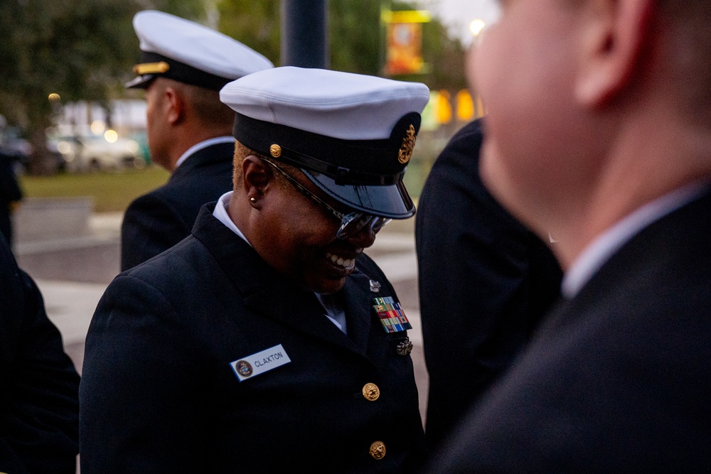 On  23OCT2024, US NMRTC Sigonella conducted its Command's annual Dress Blue Inspection.