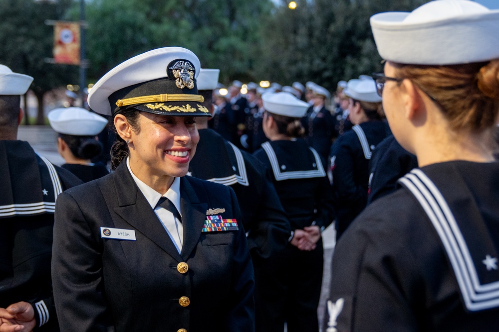 On  23OCT2024, US NMRTC Sigonella conducted its Command's annual Dress Blue Inspection.