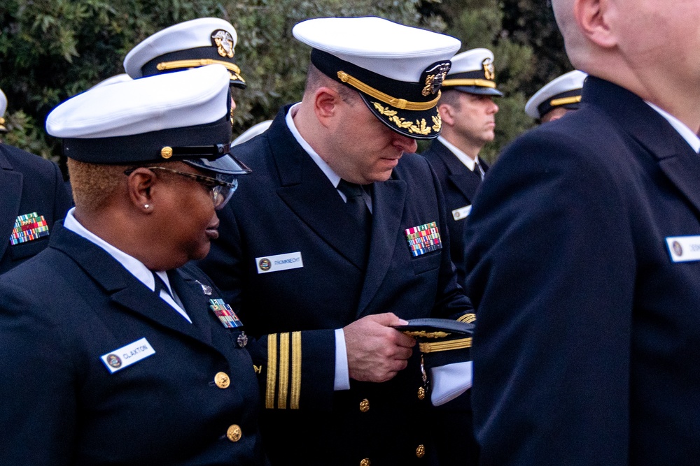 On  23OCT2024, US NMRTC Sigonella conducted its Command's annual Dress Blue Inspection.