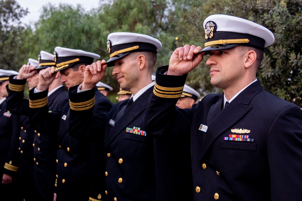 On  23OCT2024, US NMRTC Sigonella conducted its Command's annual Dress Blue Inspection.
