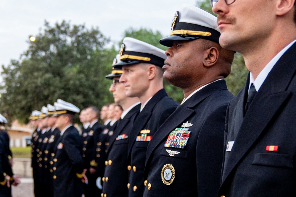 On  23OCT2024, US NMRTC Sigonella conducted its Command's annual Dress Blue Inspection.