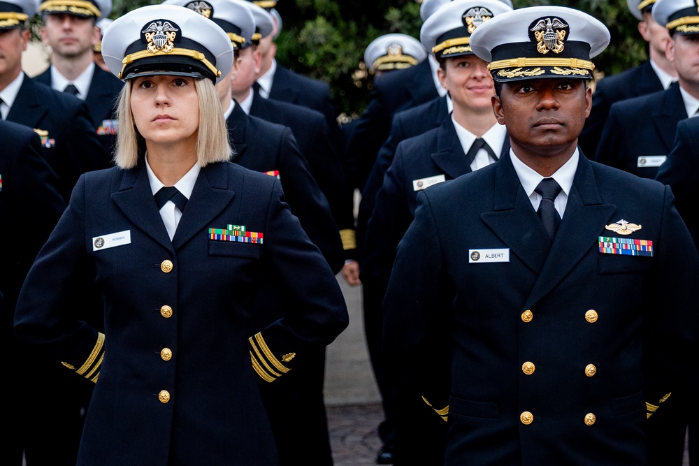 On  23OCT2024, US NMRTC Sigonella conducted its Command's annual Dress Blue Inspection.