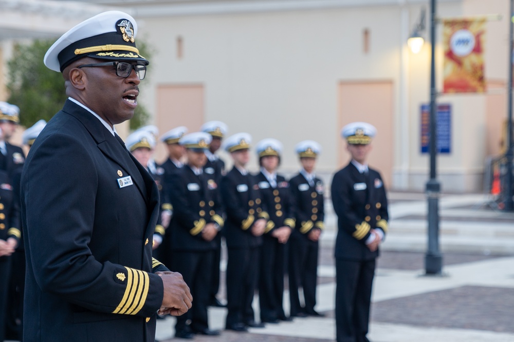 On  23OCT2024, US NMRTC Sigonella conducted its Command's annual Dress Blue Inspection.
