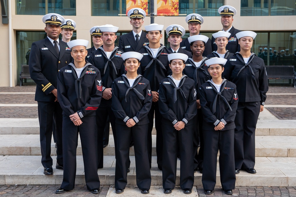 On  23OCT2024, US NMRTC Sigonella conducted its Command's annual Dress Blue Inspection.