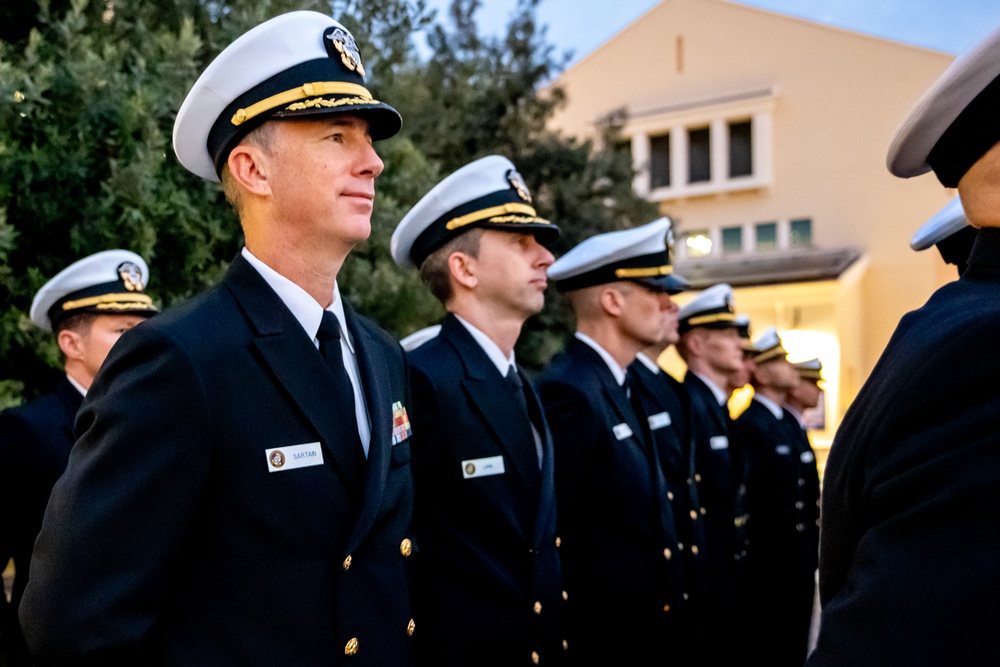 On  23OCT2024, US NMRTC Sigonella conducted its Command's annual Dress Blue Inspection.
