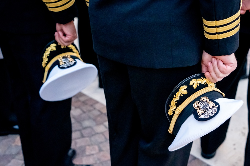 On  23OCT2024, US NMRTC Sigonella conducted its Command's annual Dress Blue Inspection.
