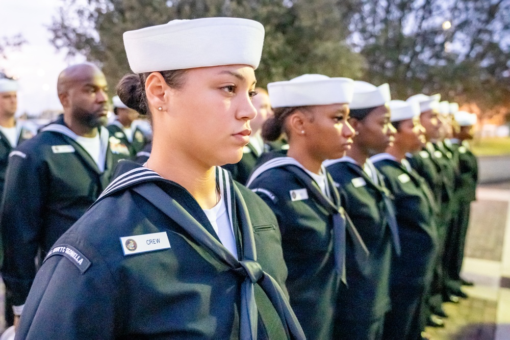 On  23OCT2024, US NMRTC Sigonella conducted its Command's annual Dress Blue Inspection.