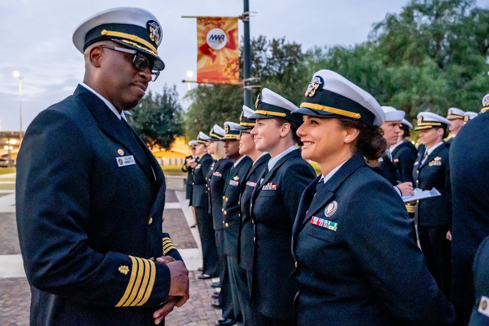 On  23OCT2024, US NMRTC Sigonella conducted its Command's annual Dress Blue Inspection.