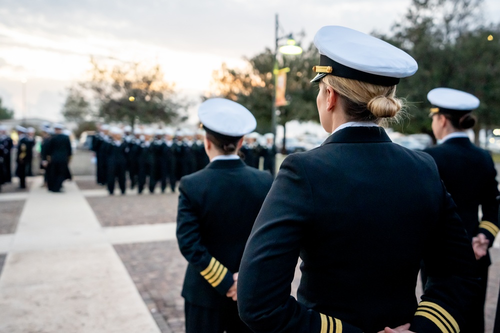 On  23OCT2024, US NMRTC Sigonella conducted its Command's annual Dress Blue Inspection.