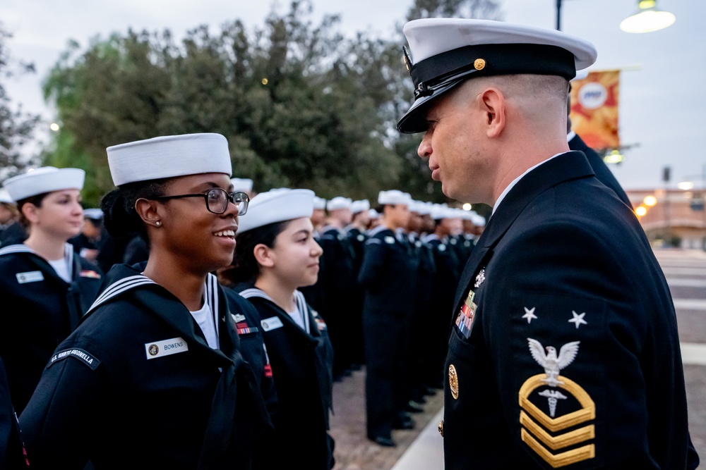 On  23OCT2024, US NMRTC Sigonella conducted its Command's annual Dress Blue Inspection.