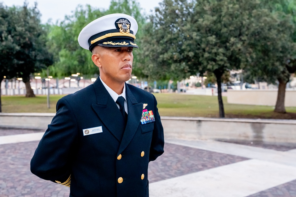 On  23OCT2024, US NMRTC Sigonella conducted its Command's annual Dress Blue Inspection.