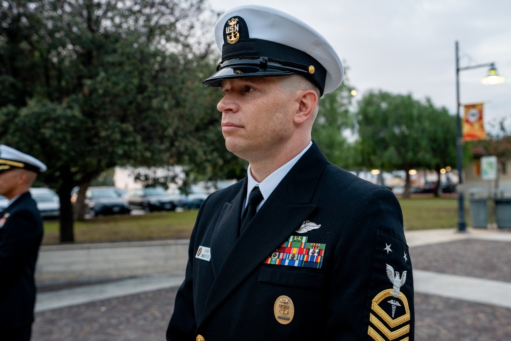 On  23OCT2024, US NMRTC Sigonella conducted its Command's annual Dress Blue Inspection.