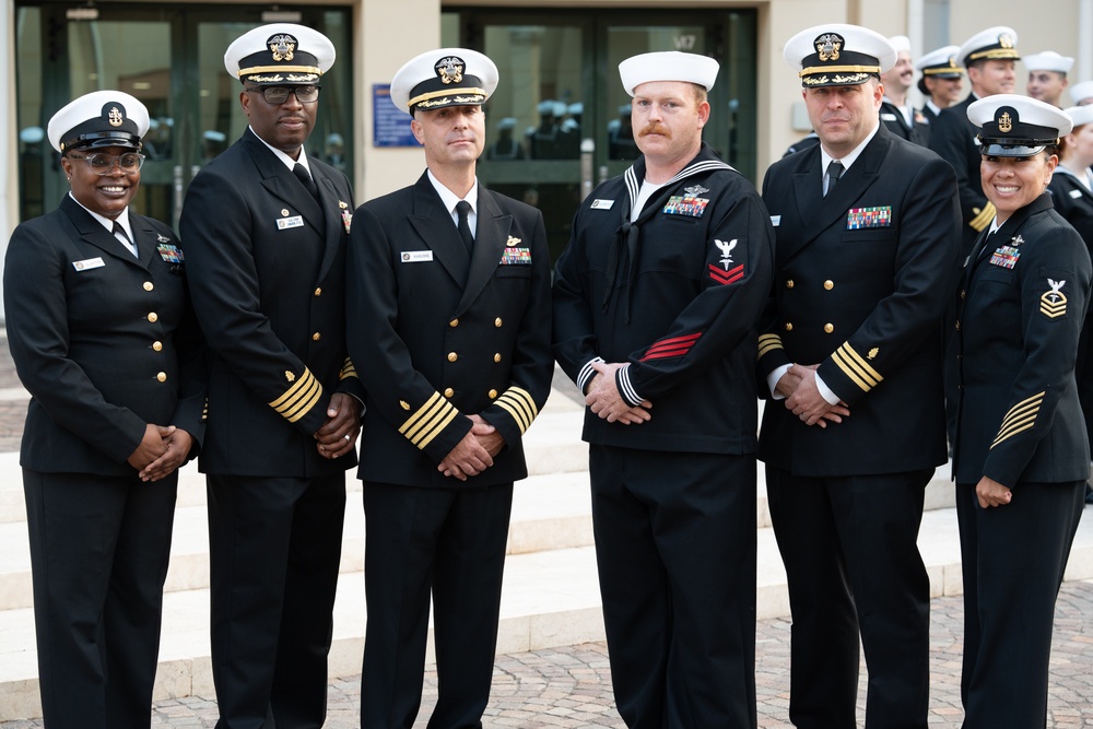 On  23OCT2024, US NMRTC Sigonella conducted its Command's annual Dress Blue Inspection.