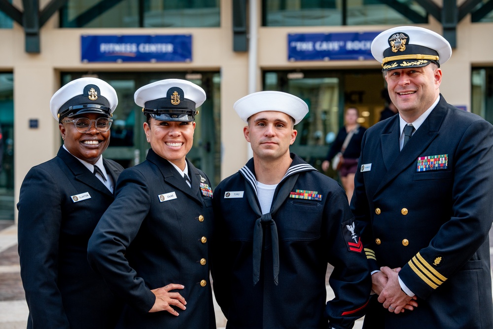 On  23OCT2024, US NMRTC Sigonella conducted its Command's annual Dress Blue Inspection.