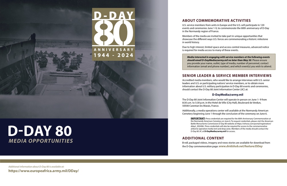 D-Day 80 Media Opportunities