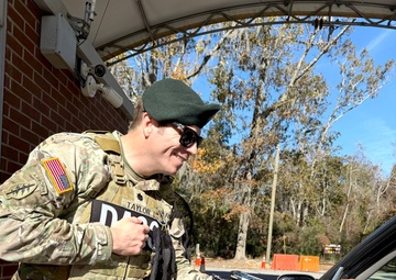 Garrison Commander pulls gate guard duty