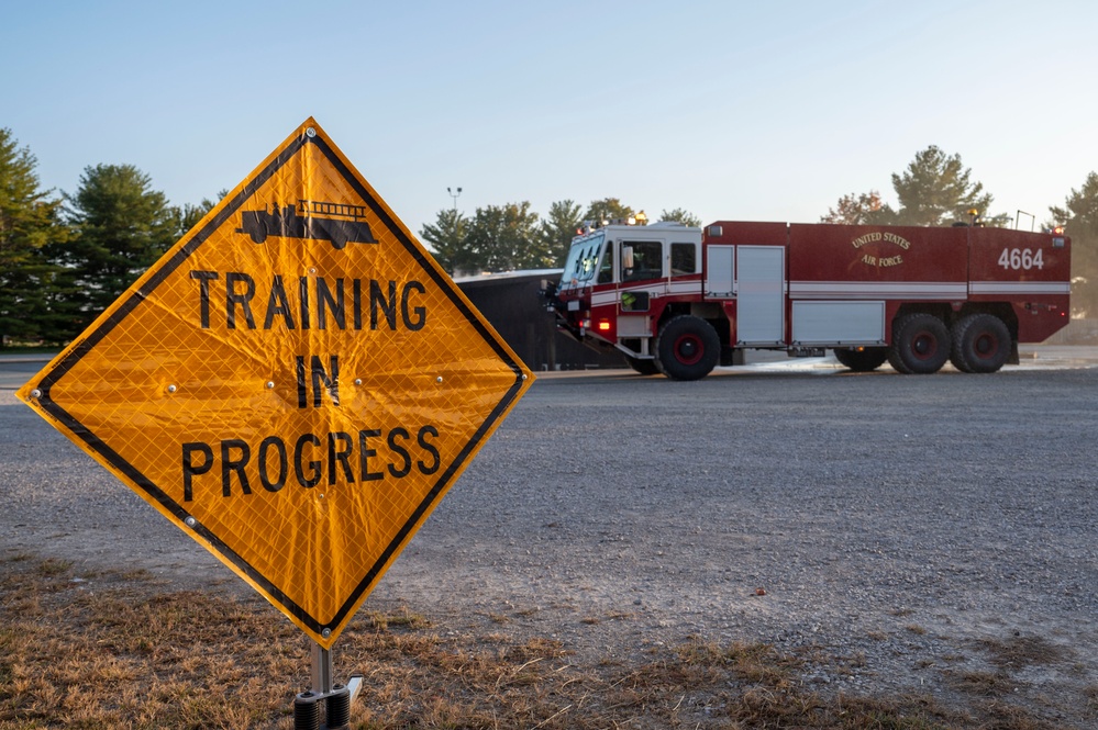 375th Air Mobility Wing firefighters hone rescue skills during Fire Prevention Week