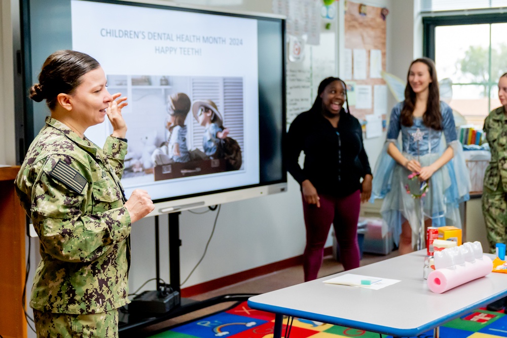 On 27FEB2024, US NMRTC Sigonella Dental Directorate conducted its annual children’s Dental Health Month visit to DODEA Sigonella Elementary School in Catania, Italy.