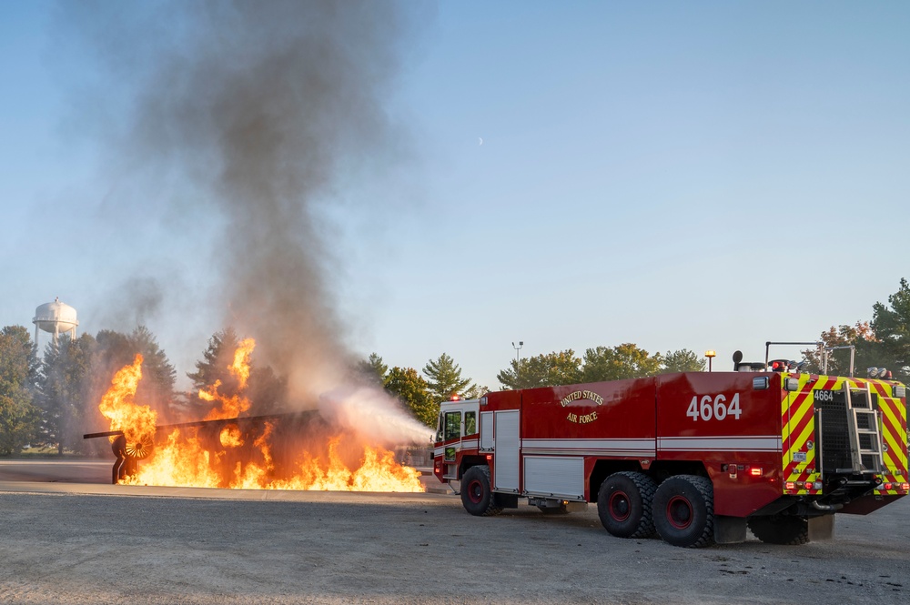 375th Air Mobility Wing firefighters hone rescue skills during Fire Prevention Week