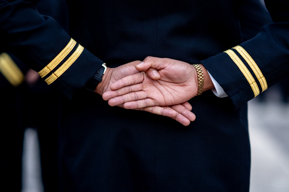 On  13OCT2023, US NMRTC Sigonella conducted its Command's annual Dress Blue Inspection.