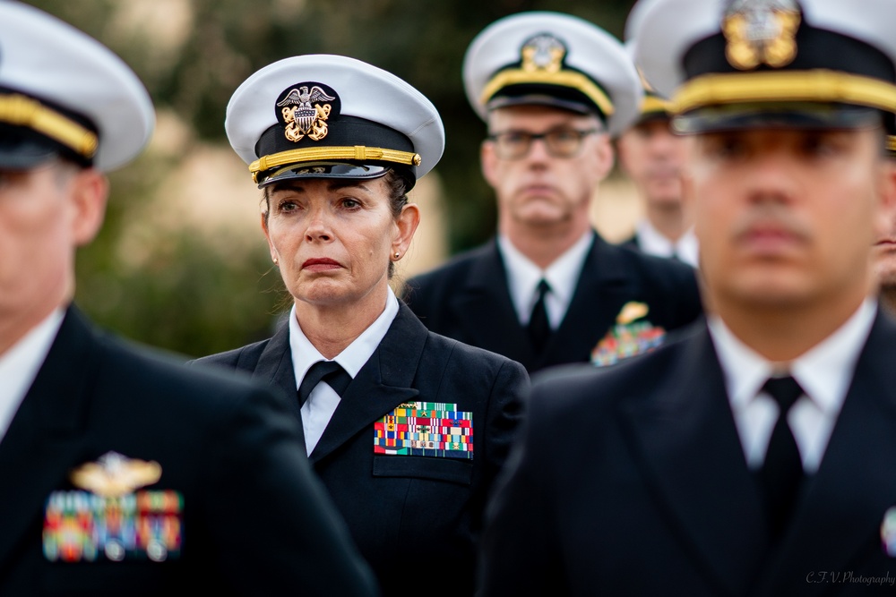 On  13OCT2023, US NMRTC Sigonella conducted its Command's annual Dress Blue Inspection.