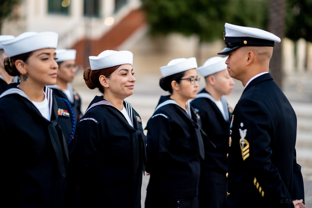 On  13OCT2023, US NMRTC Sigonella conducted its Command's annual Dress Blue Inspection.