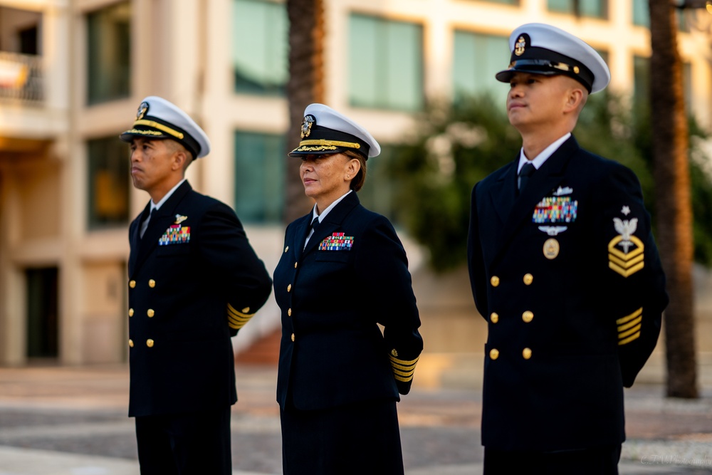 On  13OCT2023, US NMRTC Sigonella conducted its Command's annual Dress Blue Inspection.