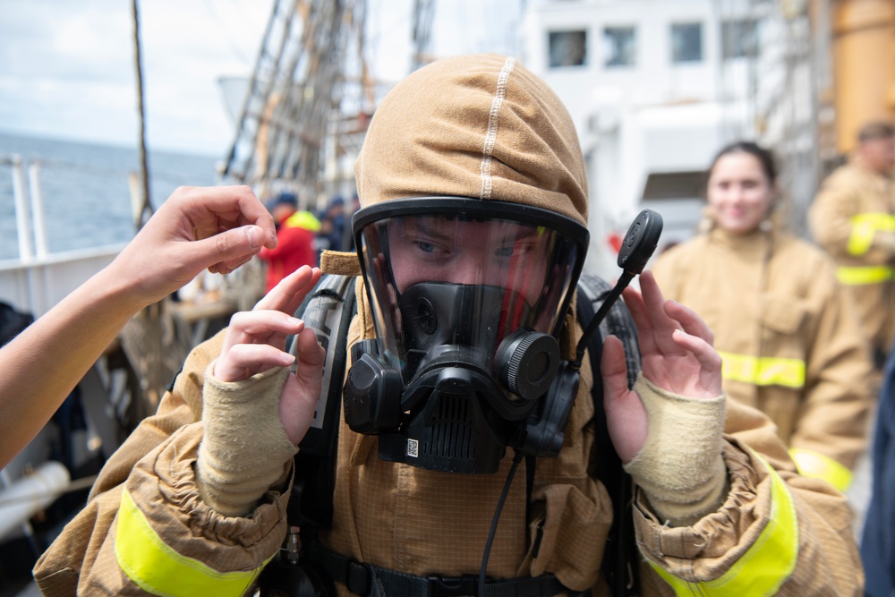 Coast Guard Academy cadets conduct damage control training