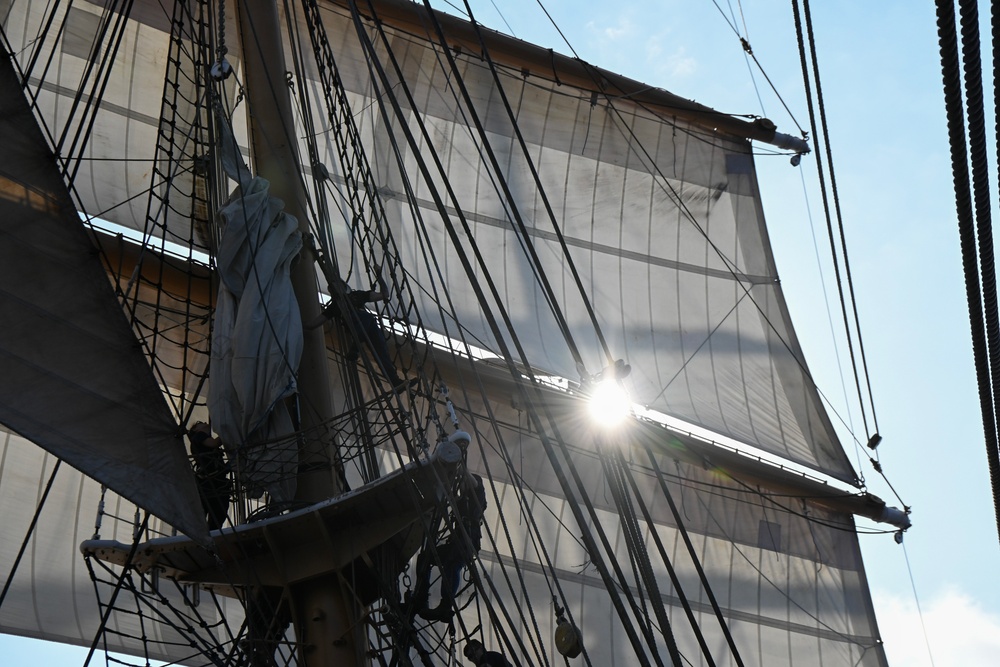 Coast Guard Cutter Eagle under sail