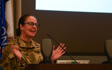 20th Air Force Commander Maj. Gen. Stacy Huser Pays a Visit to 532nd Training Squadron Graduation