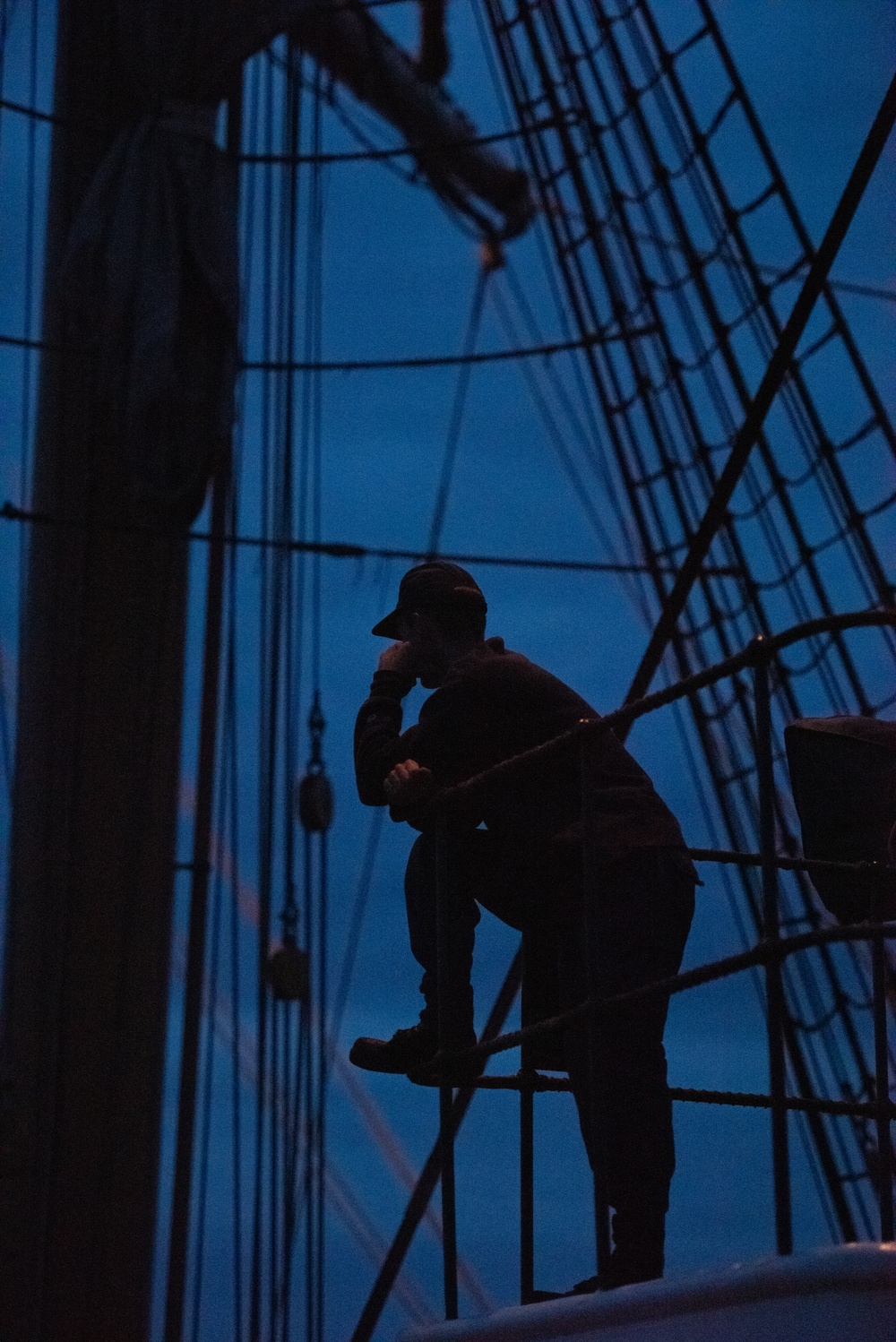 Coast Guard Cutter Eagle underway in the Atlantic Ocean