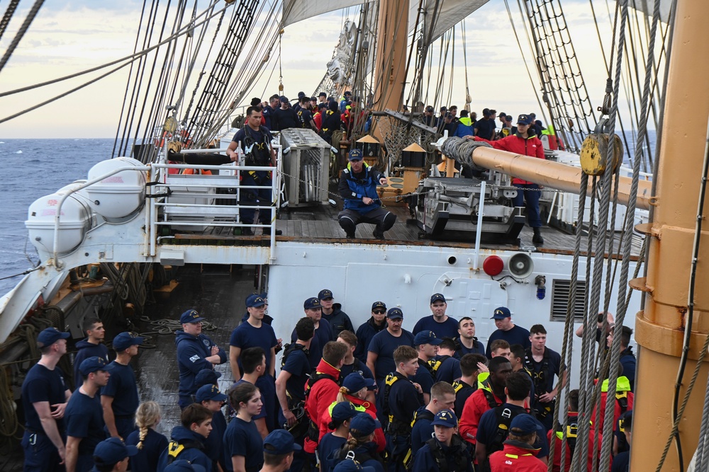 Coast Guard Cutter Eagle conducts 2024 training cruise